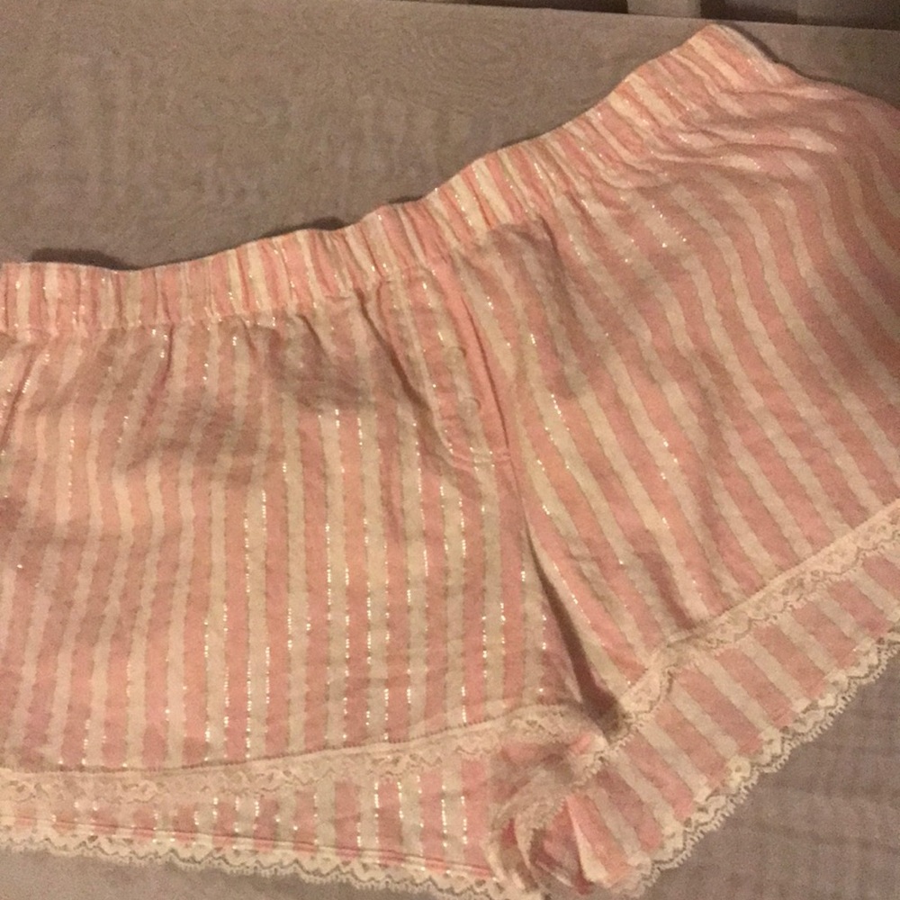 NWT Victoria secret stripped pajama shorts new